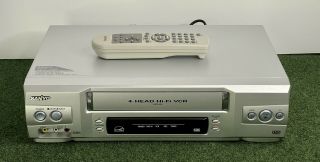 Sanyo Vwm - 800 4head Hi - Fi Stereo Vhs Vcr Video Cassette Recorder With Remote