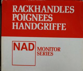 Nad Rh 100 Rack Mount Handles For Monitor Series Amplifiers