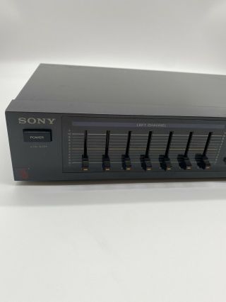 Sony Model SEQ - 120 Vintage Home Audio Stereo Graphic 7 Band Equalizer 3