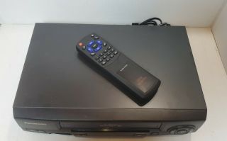 Panasonic PV - V4021 VCR With Remote VHS Player Recorder 4 Head 2