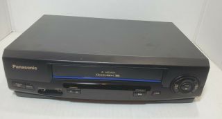 Panasonic PV - V4021 VCR With Remote VHS Player Recorder 4 Head 3