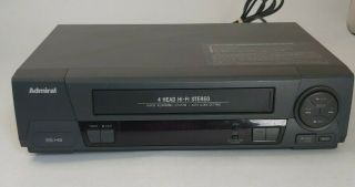 Admiral Jsj - 20451 Vhs Vcr Player Recorder No Remote