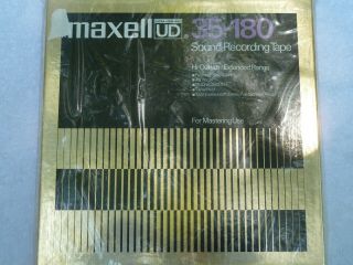 Maxell (ud) Ultra - Dynamic 35 - 180 Sound Recording 10.  5 " Reel - To - Reel Tape