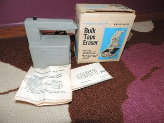 Realistic Bulk Tape Eraser 44 - 232 W/ Box 8 - Track,  Cassettes,  Open Reel,  Floppy