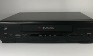 Ge Vg4230a Vcr Vhs Player Hi - Fi Stereo Recorder No Remote -