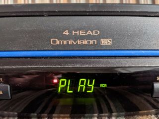 Panasonic Pv - V4021 Vcr With Remote Vhs Player Recorder 4 Head - Vhs