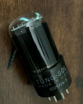 Tung - Sol Tungsol 6sl7gt Vacuum Tube Black Glass Made In Usa