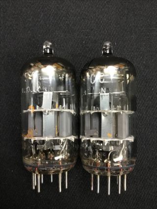 Pair Amperex 6dj8/ecc88 Audio Vacuum Tube Holland Top O Getter 10.  4085 - D