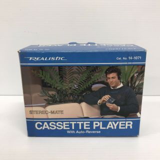 Vintage Realistic Cassette Player Reversable 14 - 1071