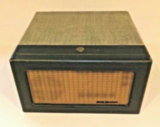 Vintage Rca 6 - Ey - 3b Victor Portable Suitcase Record Player Green Read