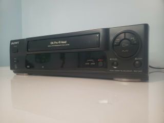 Sony DA Pro 4 - Head Digital Auto Track VCR VHS PLAYER Recorder SLV - 340 S 2
