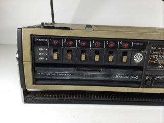 General Electric GE Searcher Radio 2plus2 FM AM VHF SCAN Model 7 - 2975A See Notes 2
