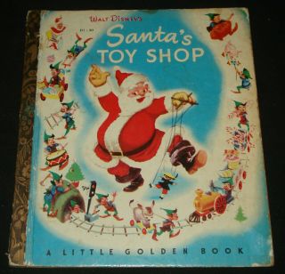 Vintage Little Golden Book - Walt Disney Santa 