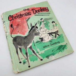 The Christmas Donkey Vintage Book By Wilma Swedburg Holiday Craft 1961