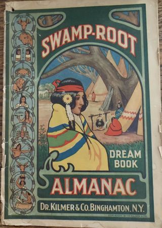 Antique 1935 Swamp Root Almanac Dream Book Advertising Dr Kilmer Binghamton Ny