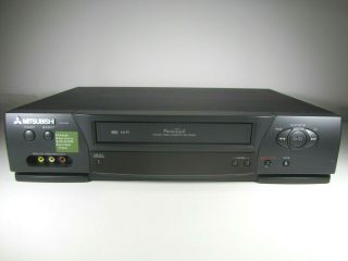 Mitsubishi Hs - U430 Vhs Player Vcr,  4 - Head,  Hi - Fi Stereo & Recorder