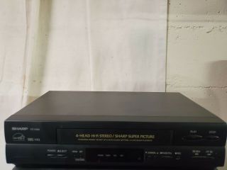 Sharp Video Cassette Recorder Vc - H960u Vhs 4 - Head Hi - Fi Stereo Black