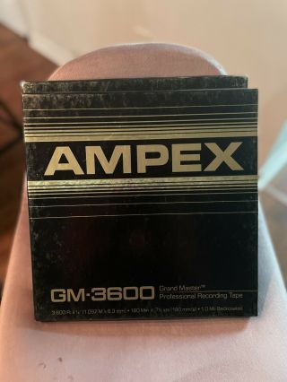 Ampex 10.  5 " Metal Reel Gm - 3600 1 Box Unlabeled And 1 Labeled Lord Of The Rings