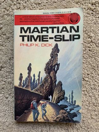 Martian Time - Slip By Philip K.  Dick Del Rey Science Fiction Paperback 1991 Vg