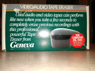 Geneva Pf - 211 Video Audio Tape Eraser -