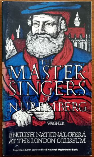 Master Singers Of Nuremberg,  English National Opera London Coliseum Programme