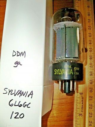 Strong Sylvania Gray Plate Top O Getter 6l6gc Tube - 120