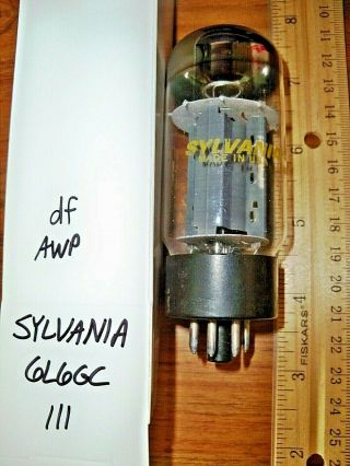 Strong Sylvania Gray Plate Top O Getter 6l6gc Tube - 111