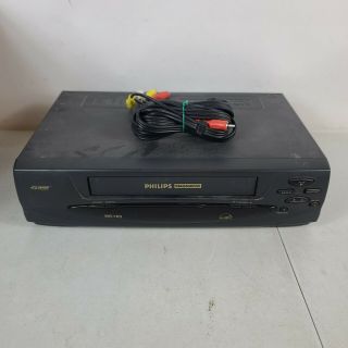 Philips Magnavox Vcr Vhs Player Recorder 4 Head Energy Star Vra411at22 -