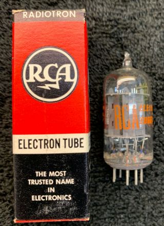 1 Nos Nib Rca 12au7a Clear Top Audio Tube Usa 1960 