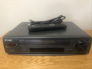 Sharp Vc - A542u Vcr 4 Head Vcr Vhs Player W/remote Cables Great