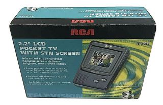 Vintage Rca Pocket Lcd Color Tv Uhf/vhf Portable 16 - 3053 Television Handheld