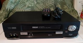 Rca Vcr Vr646hf 4 - Head Hifi Stereo Vhs Cassette Player / Recorder And Remote