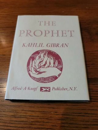 The Prophet Kahlil Gibran Pocket Edition 1981 Alfred A.  Knopf Hcdj Vg