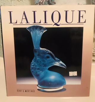 Lalique Book By Tony Mortimer Hardcover Chartwell Books 1989 Fe