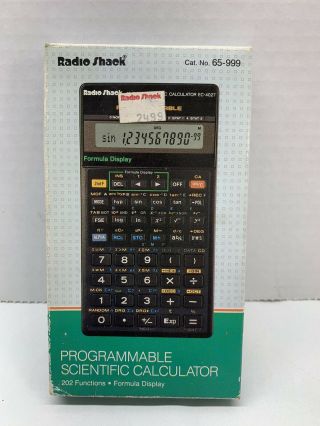 Radio Shack Programable Scientific Calculator Ec 4027