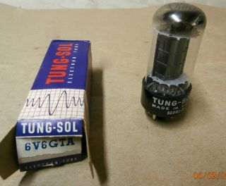 Vintage Tung - Sol 6v6gta Black - Plate Vacuum Tube Nos/nib