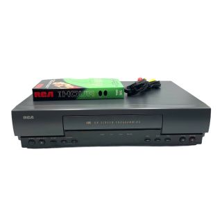 Rca Vr327a Vcr Vhs Player Recorder With Blank Tape & Av Cables