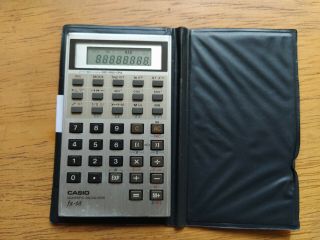 Rare Casio Fx 68 Credit Card Size Scientific Calculator Watch Fx68