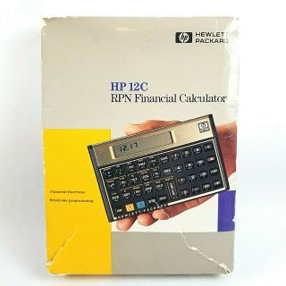 Vintage Hewlett Packard Hp 12c Rpn Financial Calculator Other