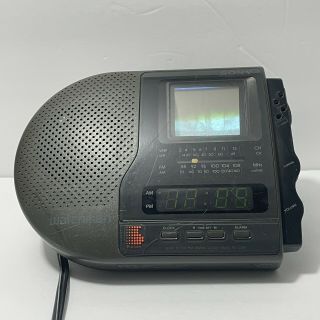 Vintage Sony Fd - C290 Watchman Alarm Clock Tv Radio,