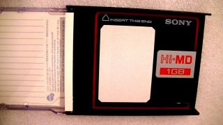 One Sony Hi - Md Blank Minidisc,  Item G43