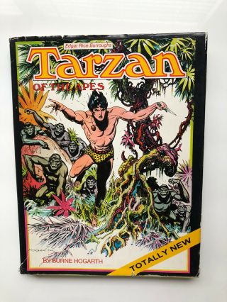 Tarzan Of The Apes By Burne Hogarth 1972 Hc,  Dust Jacket,  1st Edition