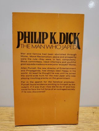 The Man Who Japed by Philip K.  Dick (1956,  Ace Books,  Paperback) 3