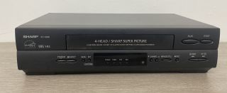 Sharp Vc - A560u 4 Head Mono Vhs Video Cassette Recorder Vcr ; Chct 689501