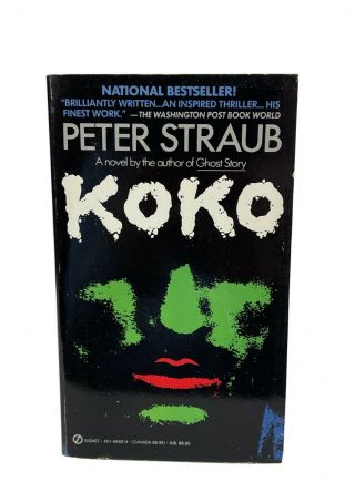 Koko By Peter Straub 1988 1st Edition Vintage Paperback - First Edition