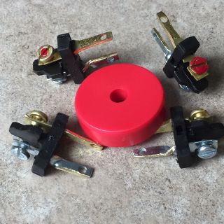 Four (4) Speaker Plugs For Pioneer Sx & Sa Stereos,  Bonus Red Turntable Adapter