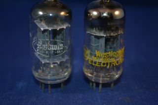 (1) Strong Testing 12AX7 Audio Vacuum Tubes (1) Baldwin (1) Westinghouse 2