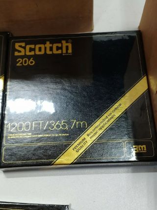 Scotch 206,  7 " Reel 1200 Ft,  Master Tape Premium Grade.