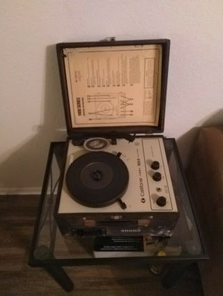 Vintage Califone Turntable 1400 Series Portable Phonograph 1435k [works]