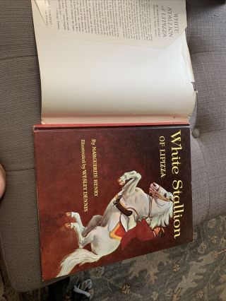 1966 White Stallion Of Lipizza by Marguerite Henry Hardcover with Dust Jacket 3